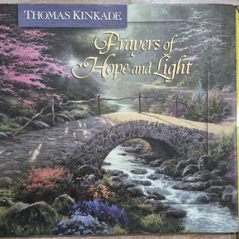 Thomas Kinkade 'Prayers of Hope and Light' with Vibrant Landscape And Candle Set - Picture 9 of 14